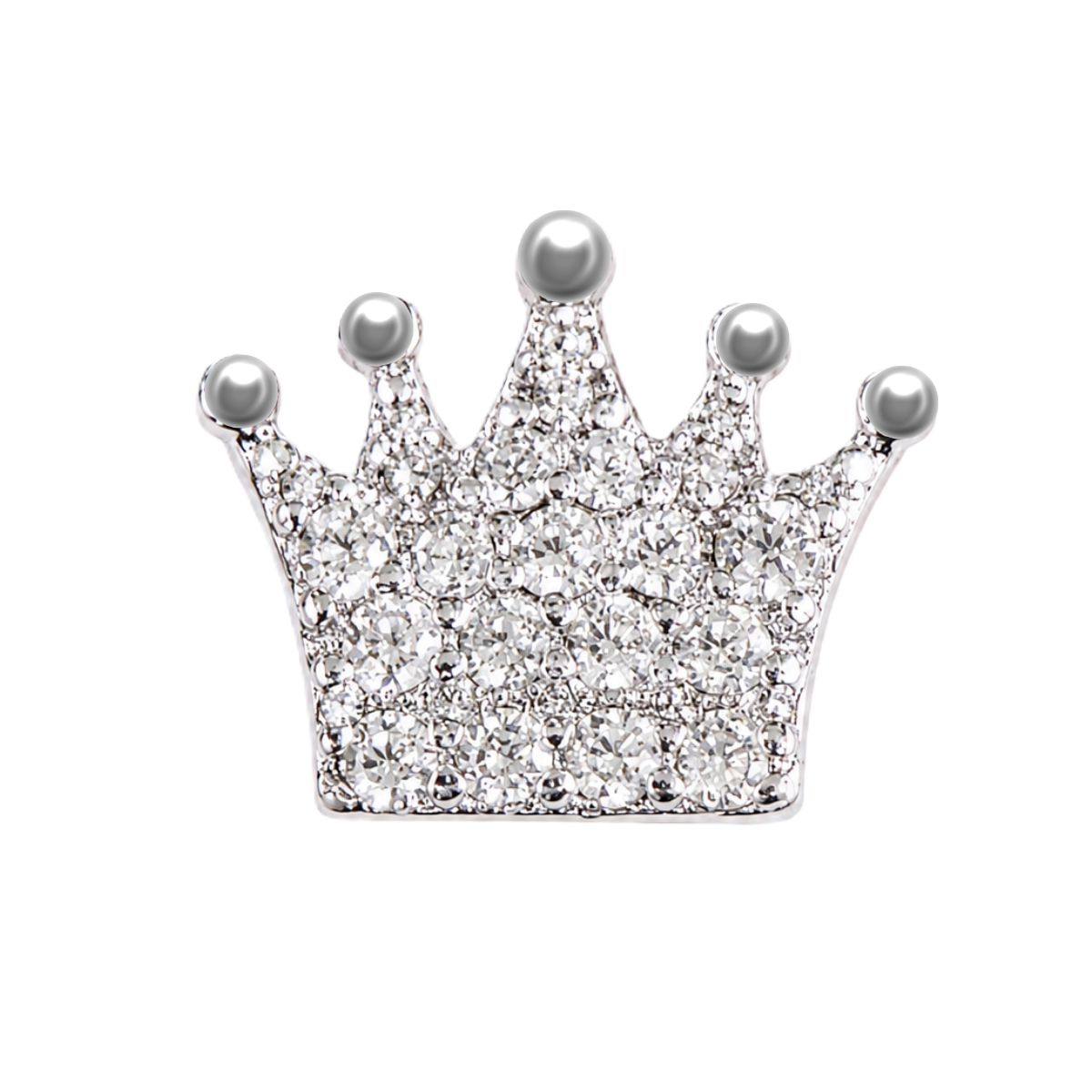 Charm COURONNE zirconium silver