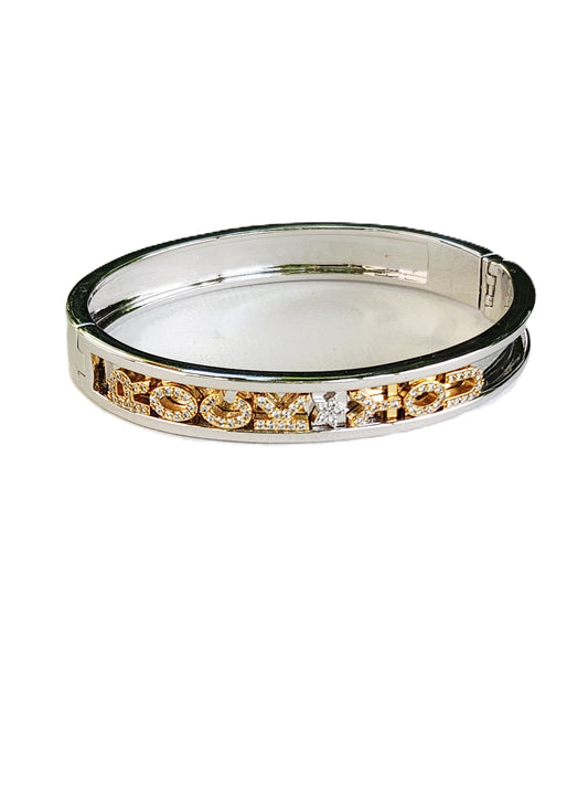"ROCK YOU" Hinged Bangle