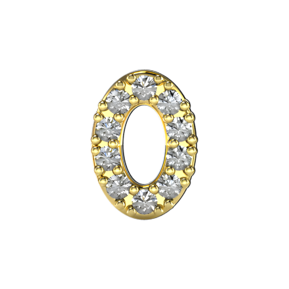 Charm O zirconium Gold