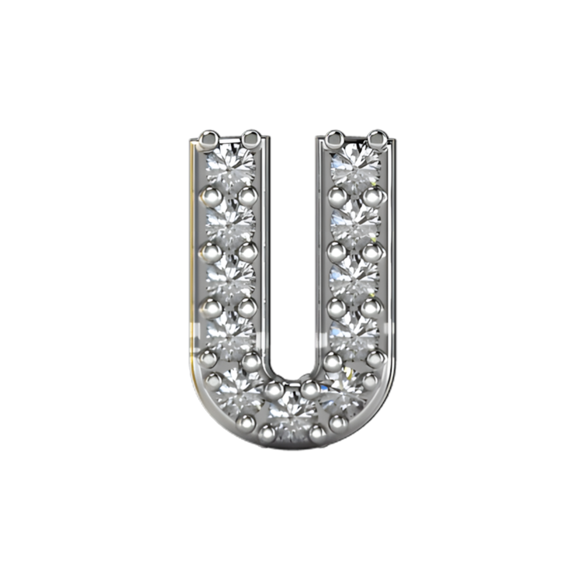 Sterling silver Charm with cubic zirconia