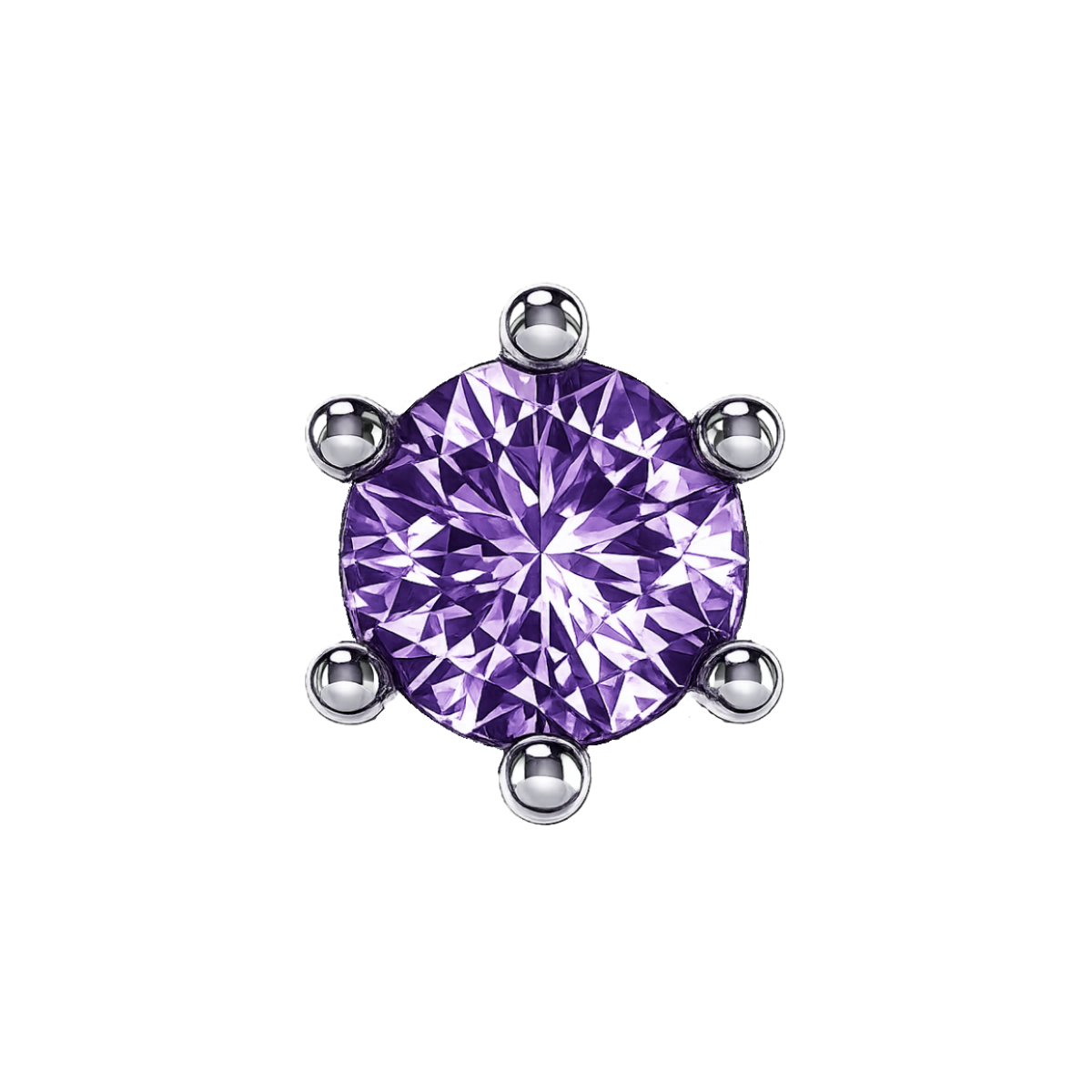Charm AMETHYSTE silver