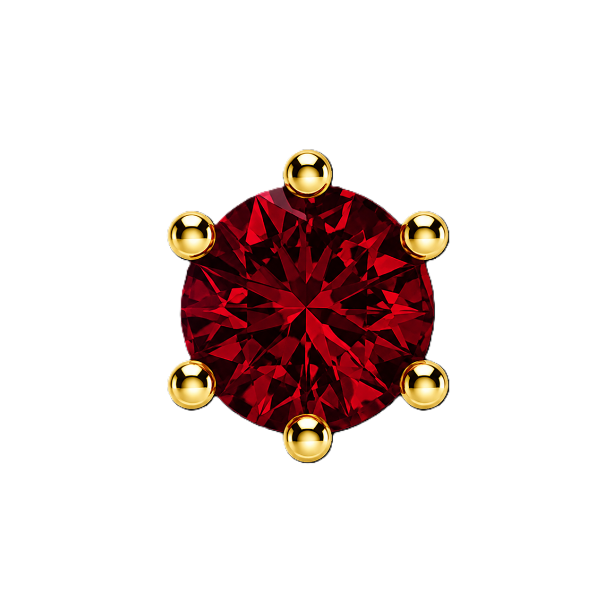 Charm RUBIS gold