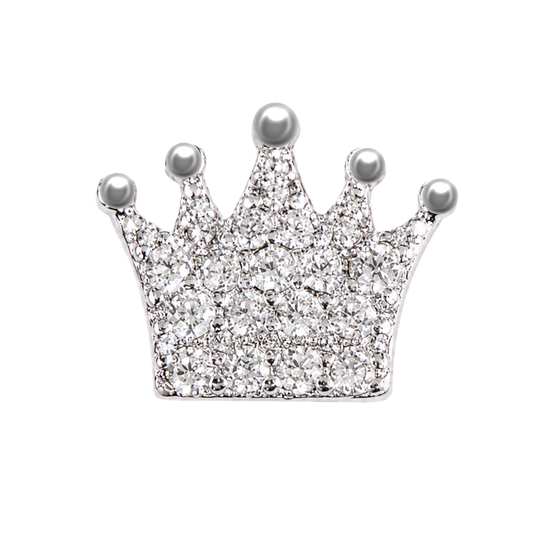 Charm COURONNE zirconium silver