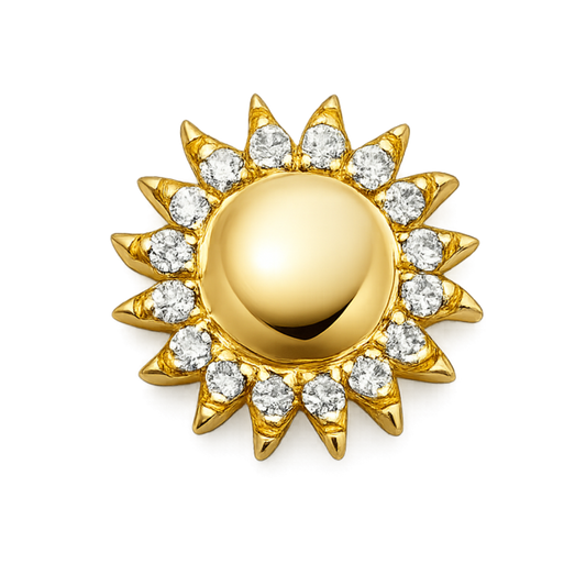Charm SOLEIL zirconium gold