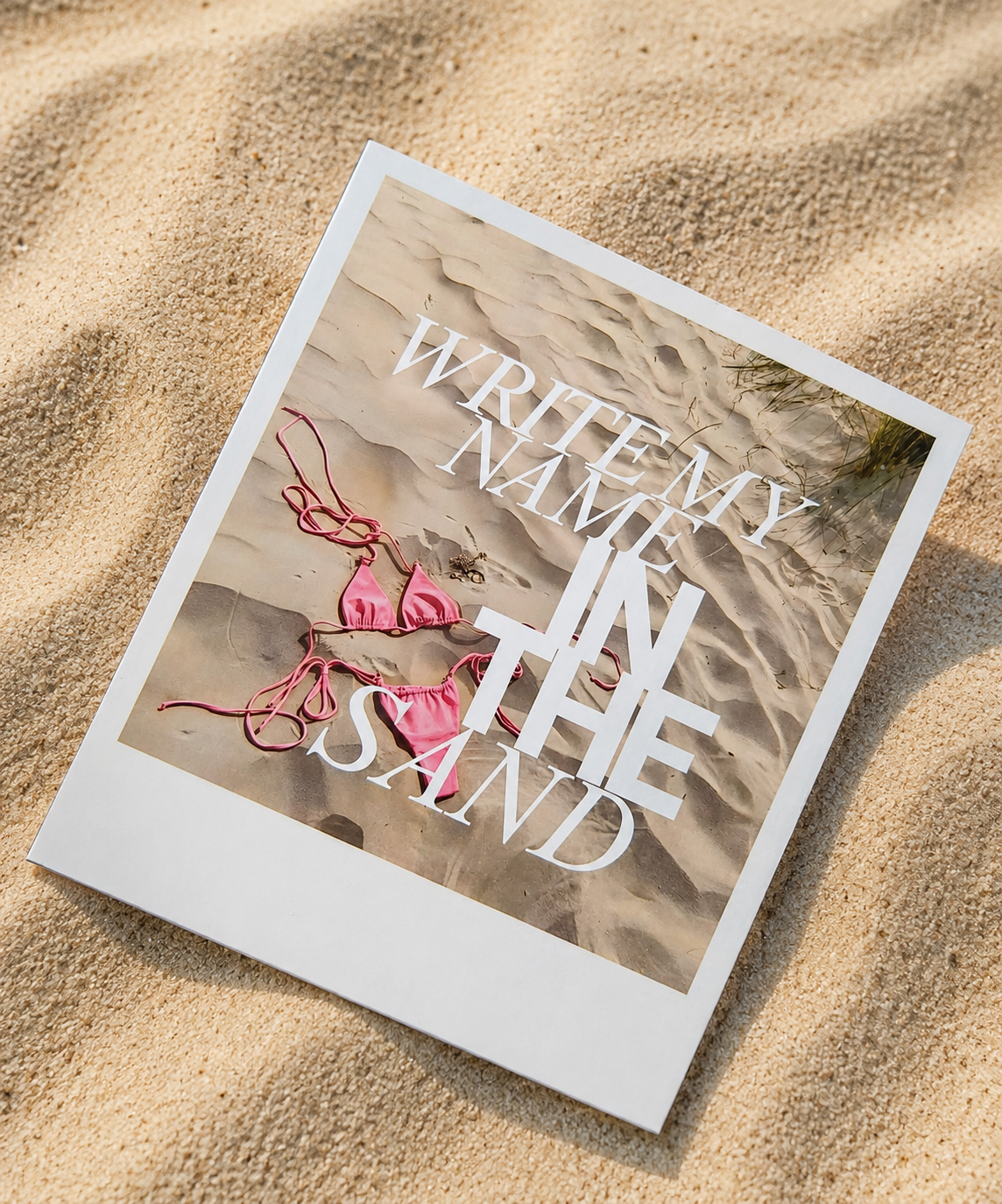 Jonc ouvrant "WRITE MY NAME IN THE SAND - GOLD-"