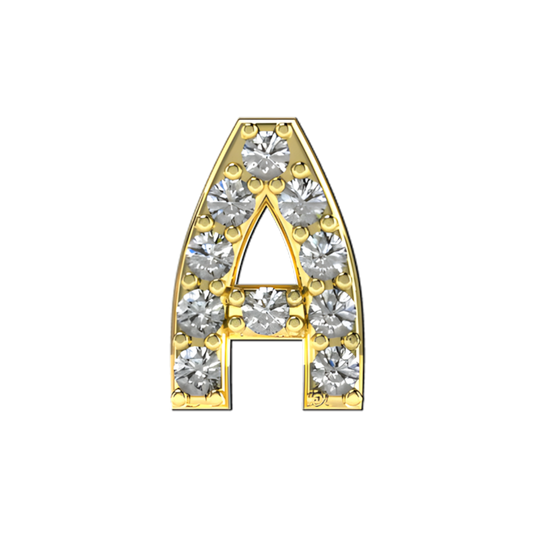 Zirconium gold charm