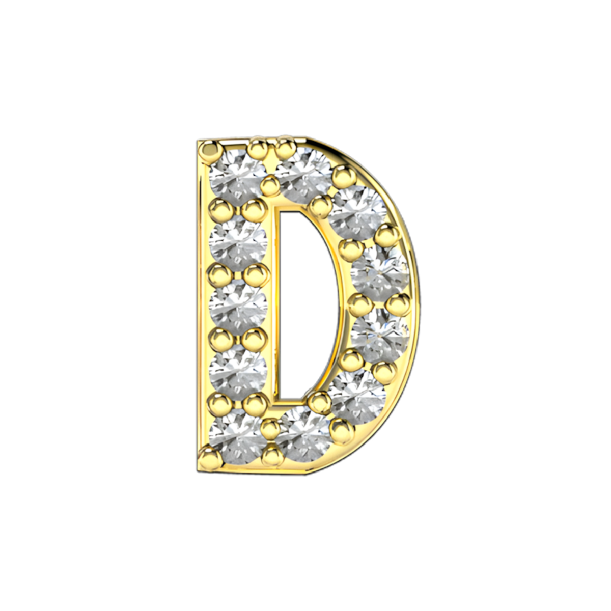 Charm D zirconium Gold