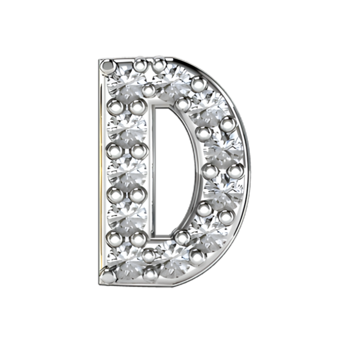 Charm D zirconium silver