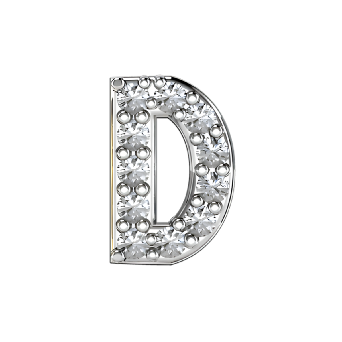 Charm D zirconium silver