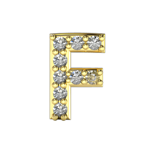 Gold-plated zirconia charm