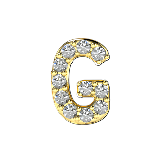 Gold-plated zirconium charm