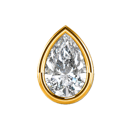Charm GOUTTE zirconium blanc gold
