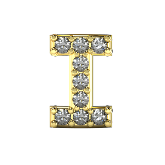 Charm in gold-plated zirconium