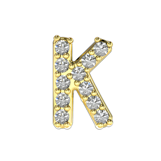 Gold Zirconium Charm K