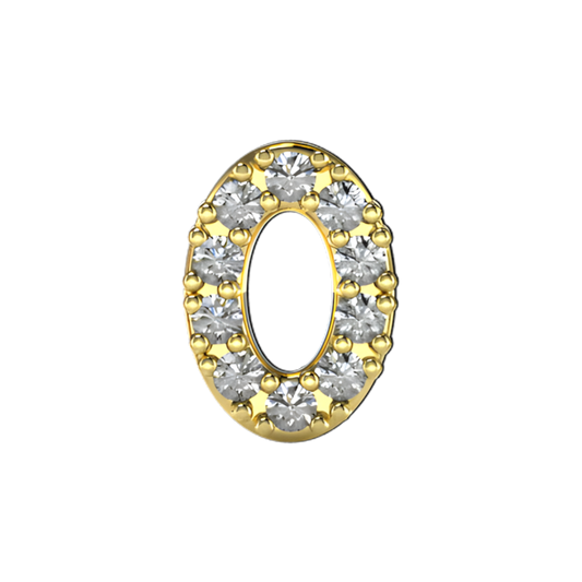 Charm O zirconium Gold