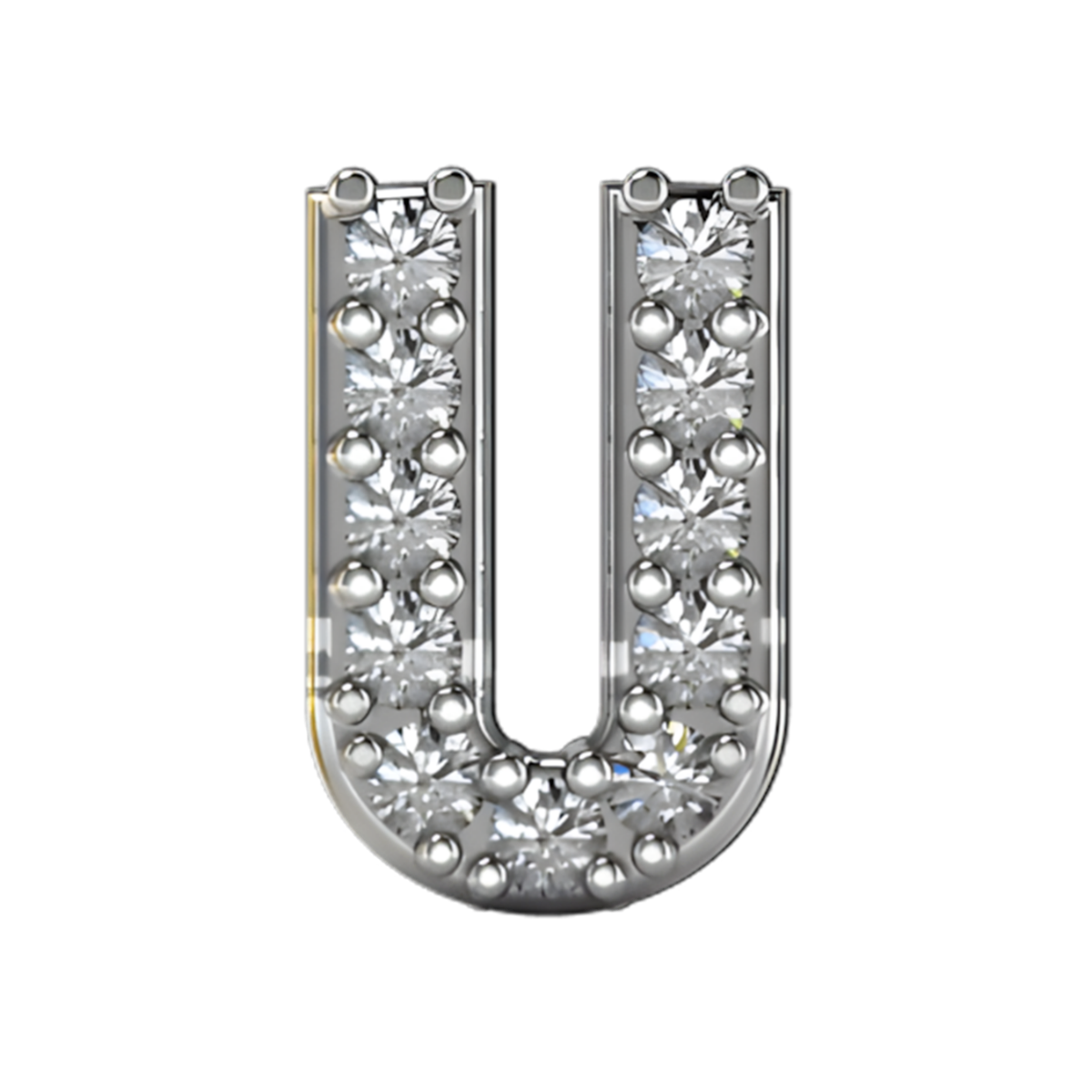 Charm U zirconium silver
