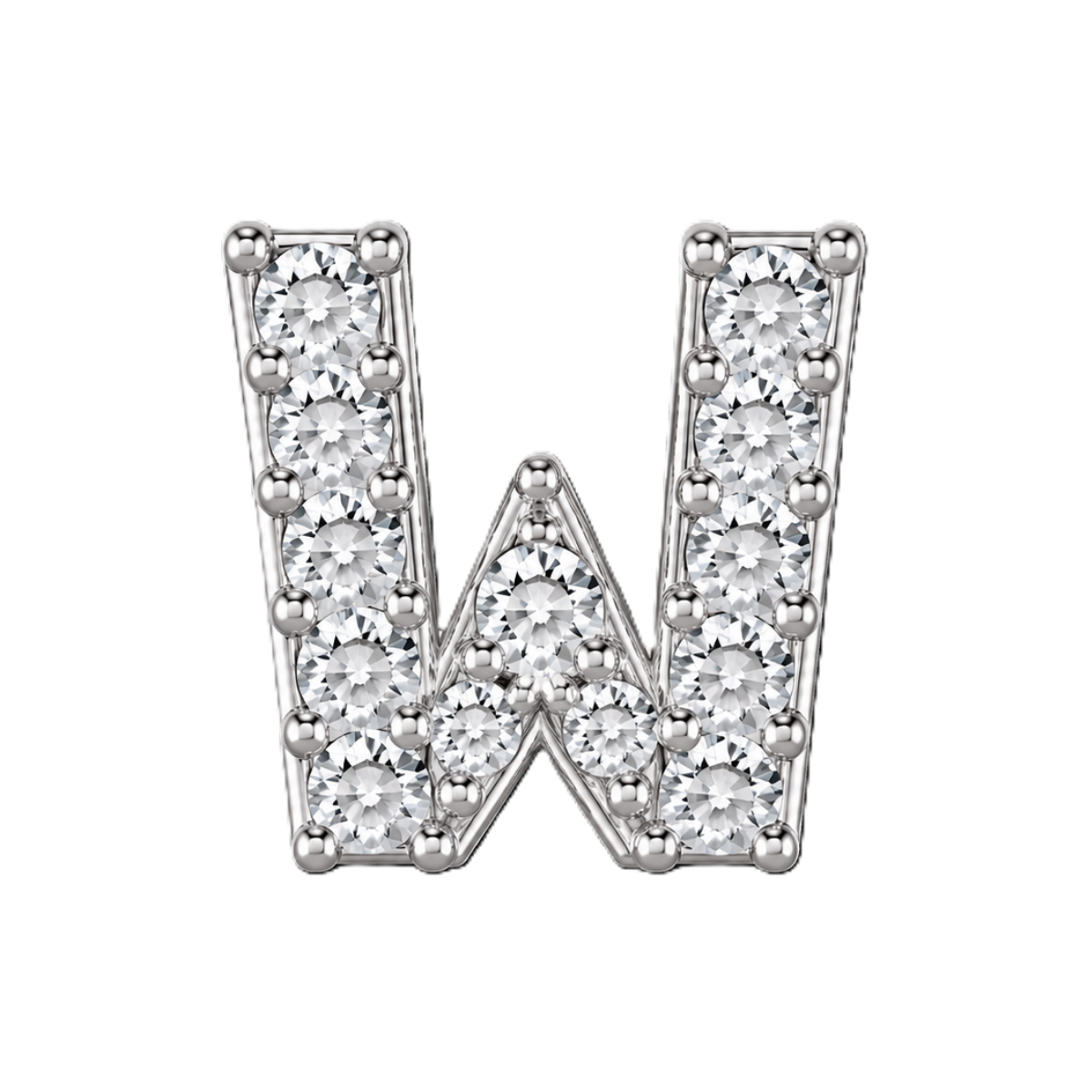 Charm W zirconium silver