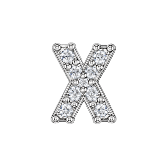 Charm X zirconia silver