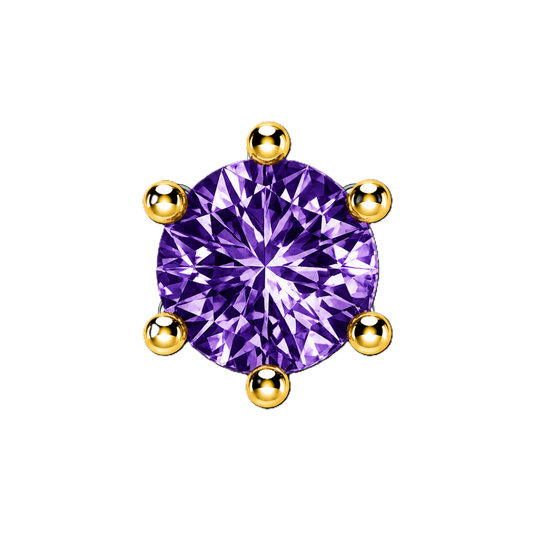Charm AMETHYSTE gold