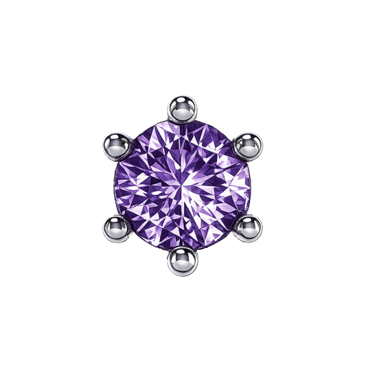 Charm AMETHYST silver