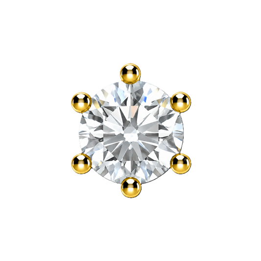 Charm ZIRCONIUM BLANC gold