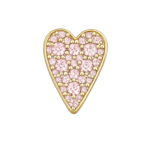 Charm CŒUR rose plein gold
