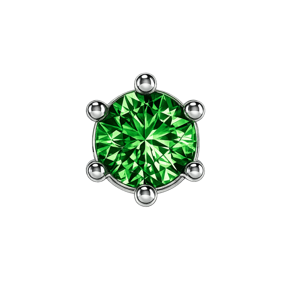 Charm EMERAUDE silver