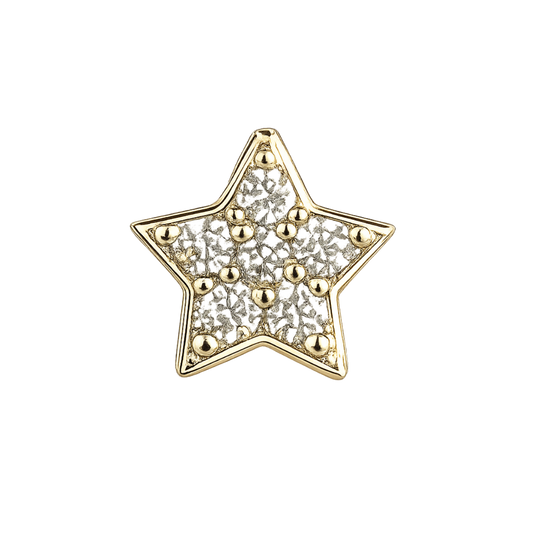 Charm STAR MINI zirconium gold