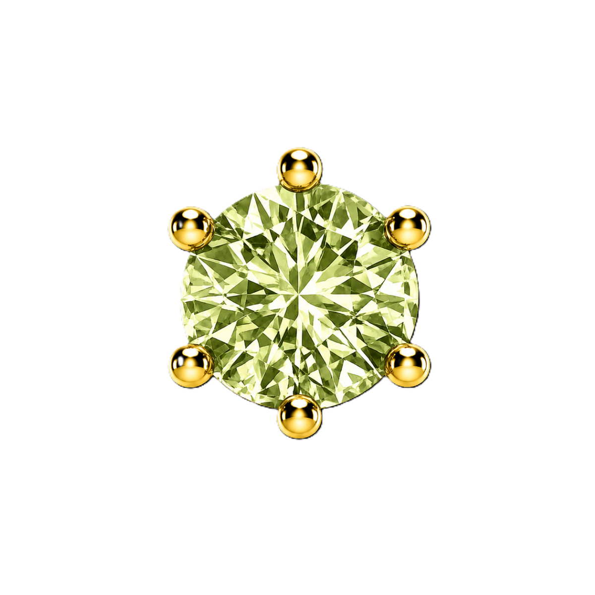 Charm PERIDOT gold