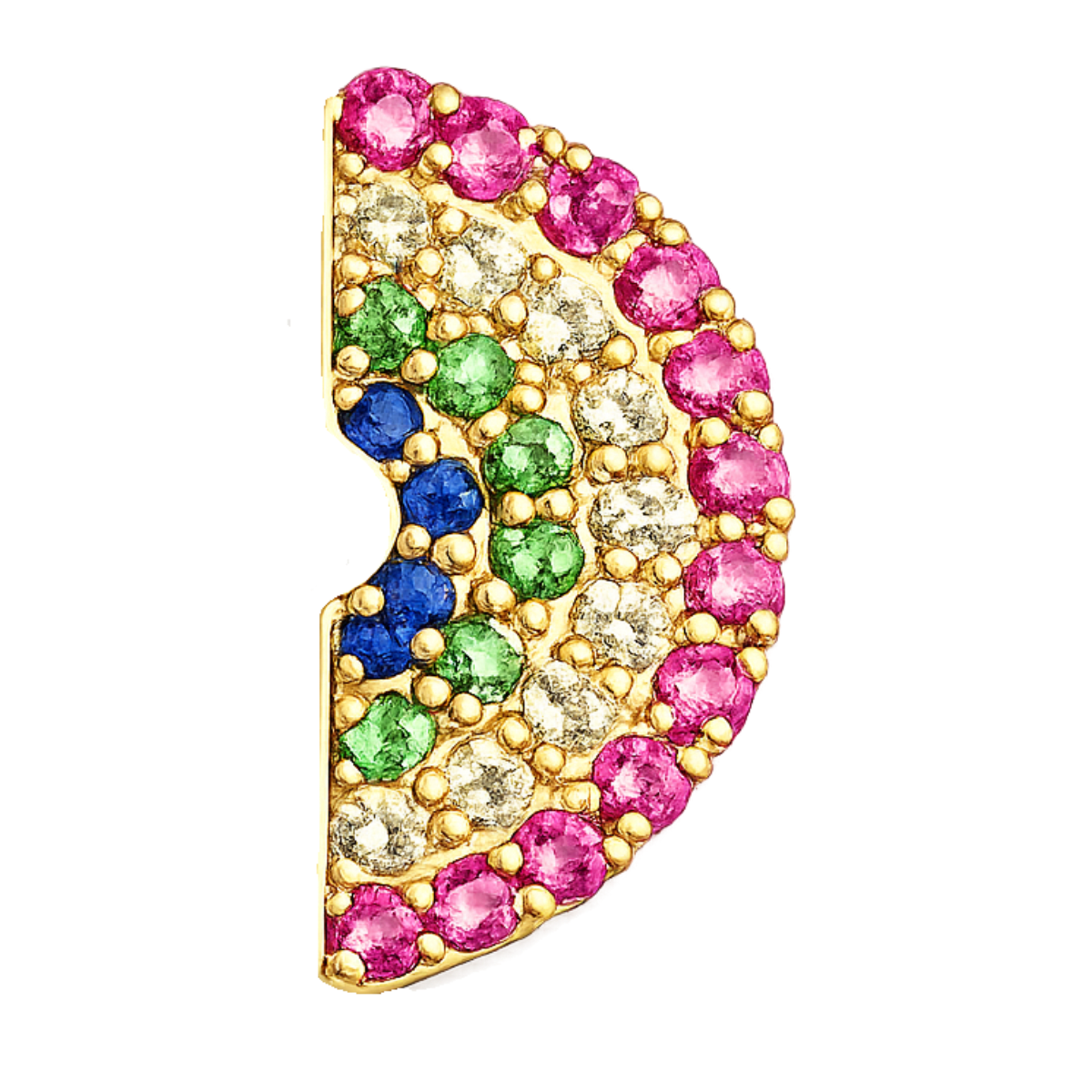 Charm RAINBOW zirconium gold