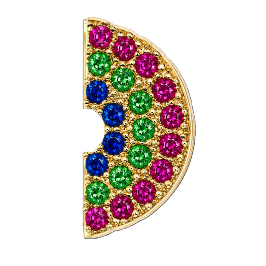 Charm RAINBOW zirconium gold