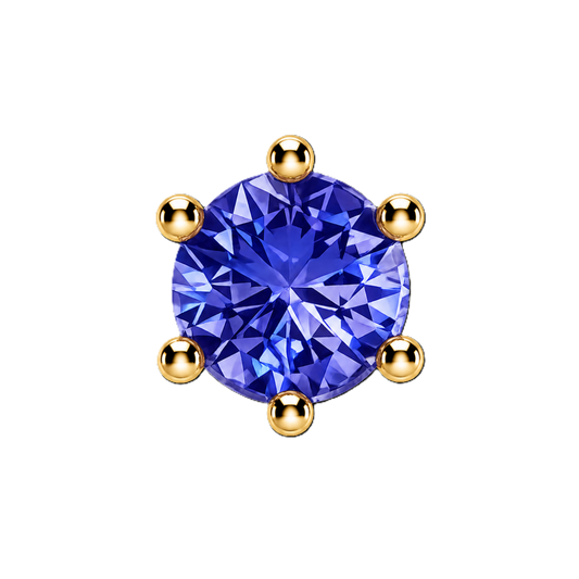 Charm SAPHIR BLEU MAUVE gold