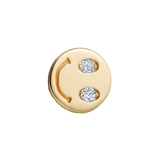 Charm SMILEY Acmé zirconium gold
