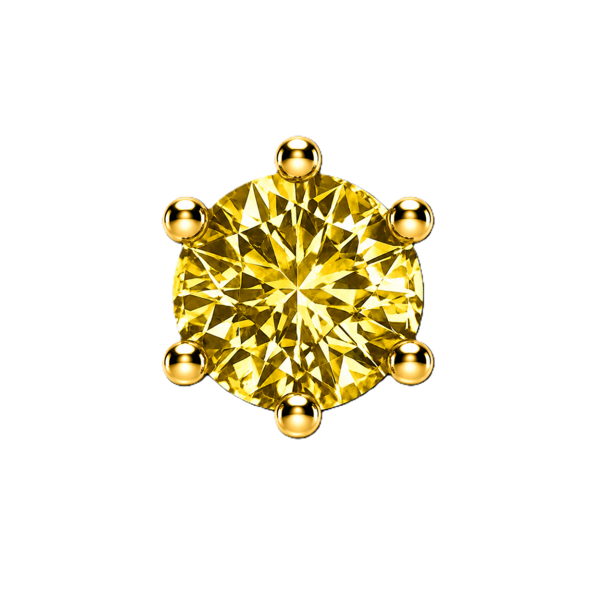 Charm TOPAZE JAUNE gold
