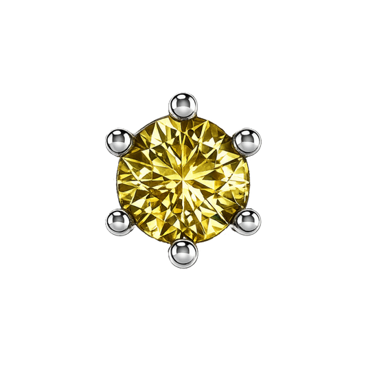 Yellow TOPAZ charm, silver