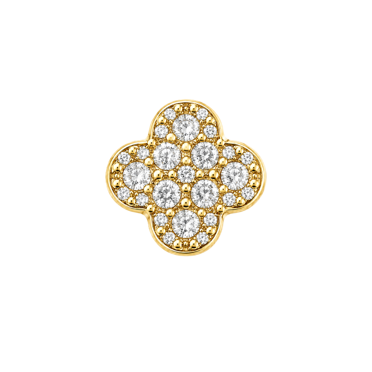 Charm TREFLE zirconium gold