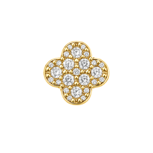 Charm TREFLE zirconium gold